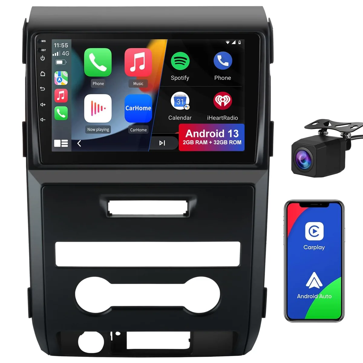 litillbuly litillbuly 9 inch Android 13 Head Unit 2G+32G Ford F150 2009-2012 — product photo