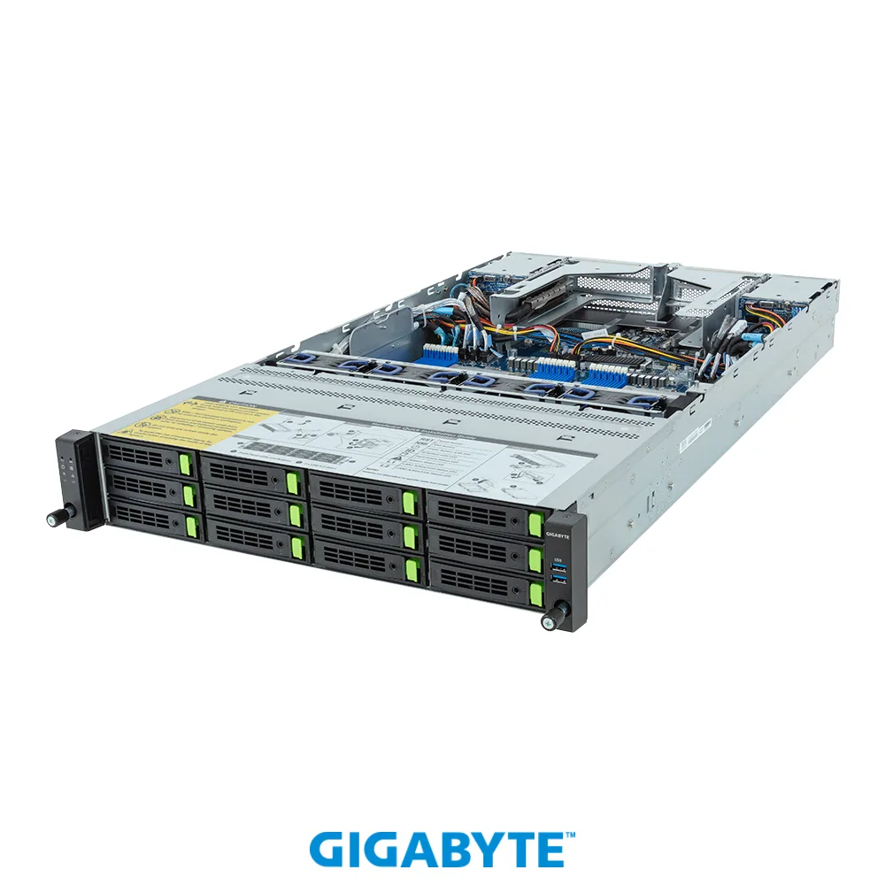 GIGABYTE GIGABYTE R283-Z94-AAD1 barebone server 2U dual SP5 12+4 bay — product photo