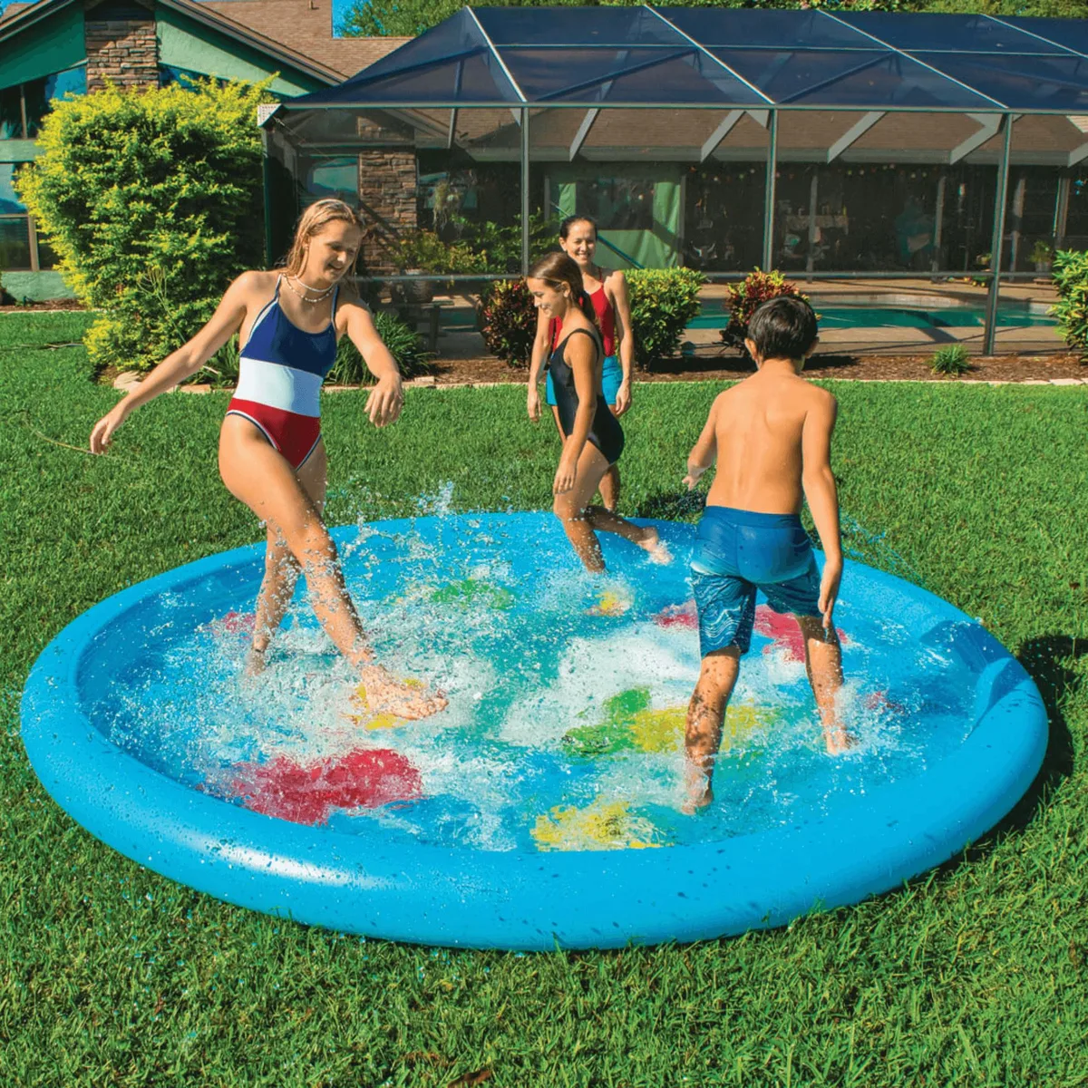 WOW Watersports WOW Watersports Under The Sea 10 ft outdoor toy, blue, PVC, adjustable sprinkler, part 21-2380 — product photo