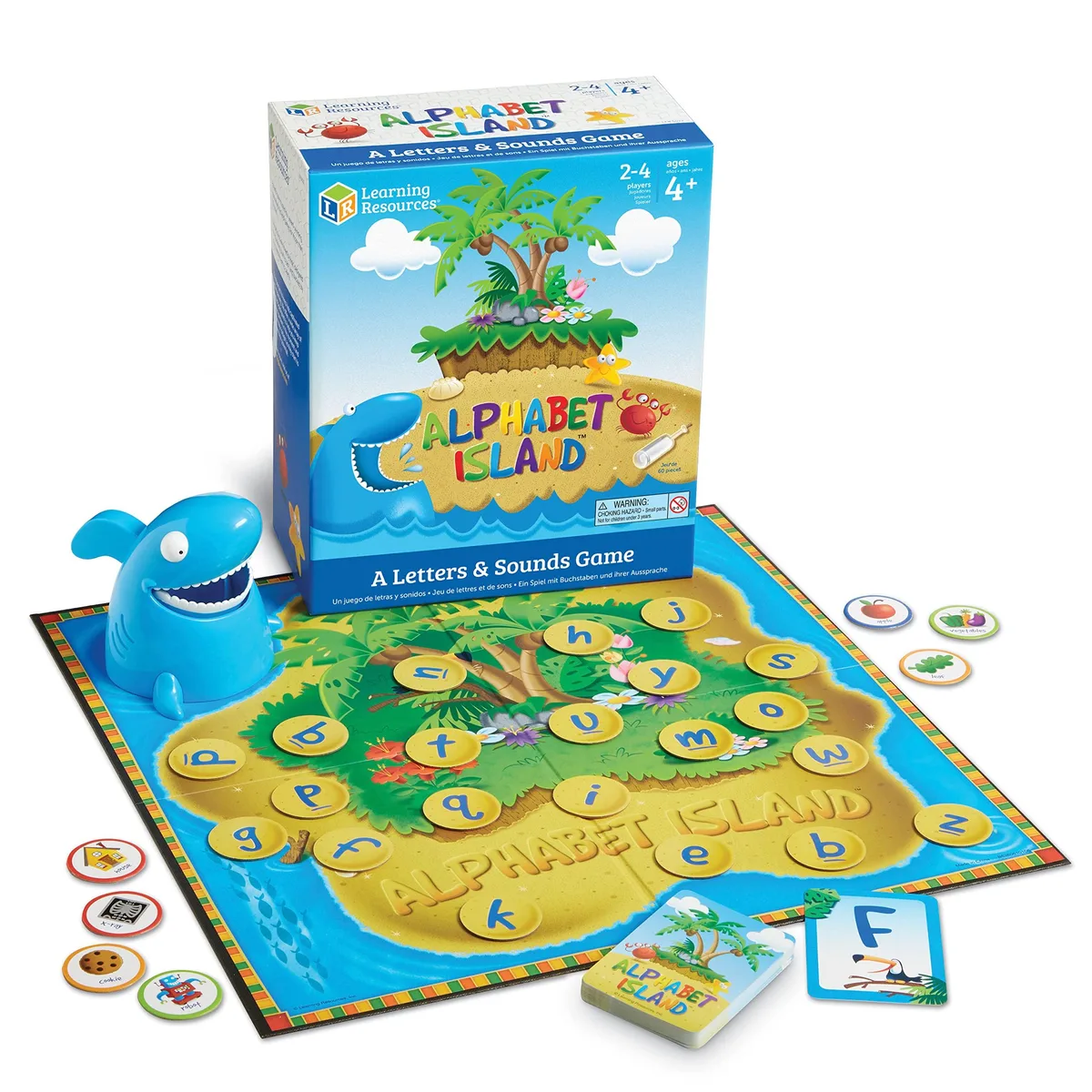  Alphabet Island Letter &amp; Sounds Game 60 pieces — product photo
