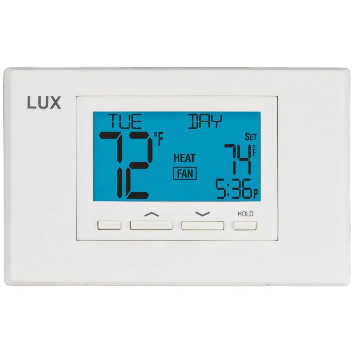 LUX TX9100U 7-Day Programmable Thermostat 2-Heat 2-Cool — product photo