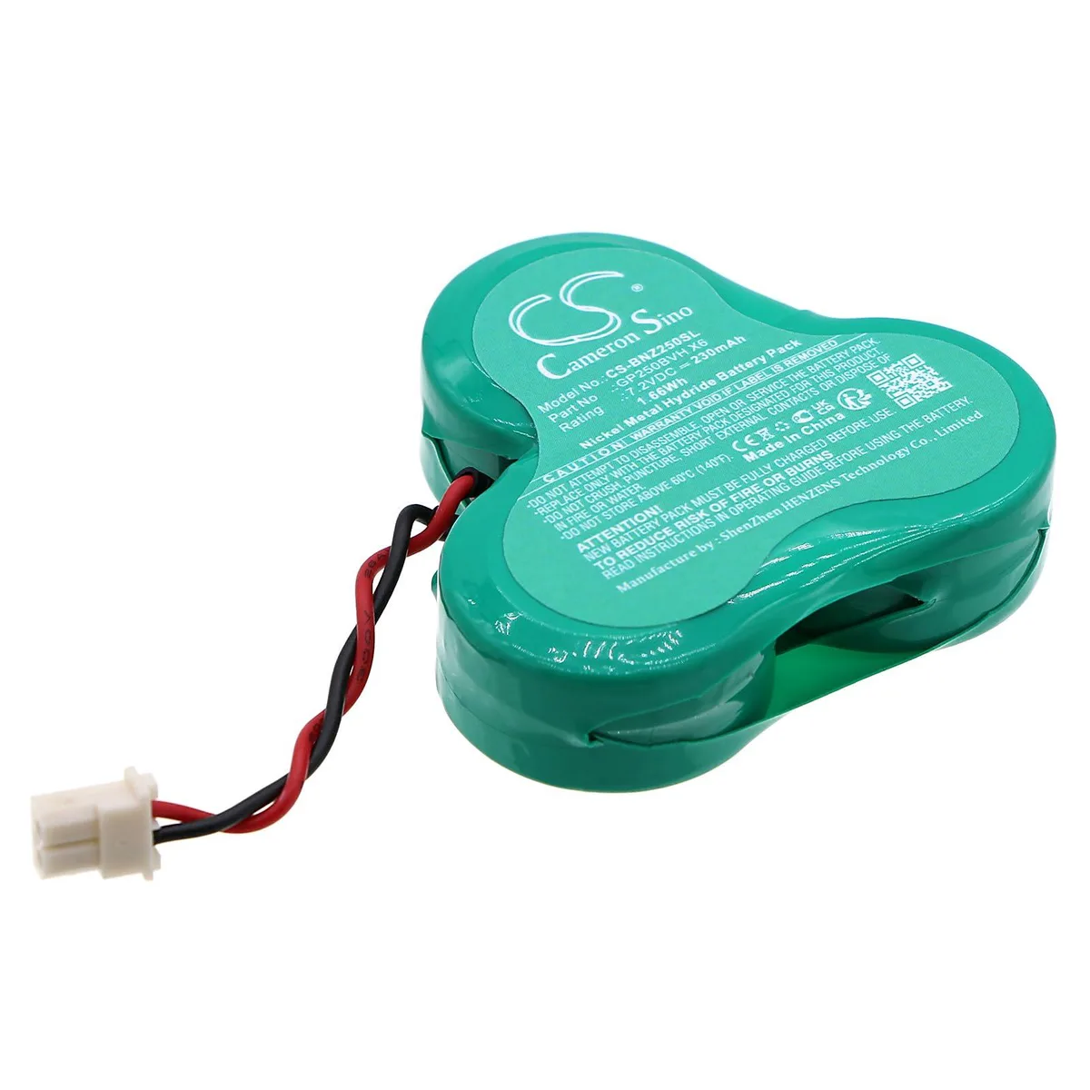 Cameron Sino GP250BVH X6 230mAh 7.2V Alarm Battery — product photo