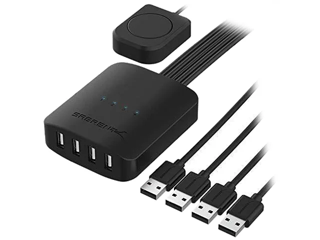 Sabrent Sabrent USB-USS4 USB 2.0 KVM switch 4 computers 480Mbps — product photo