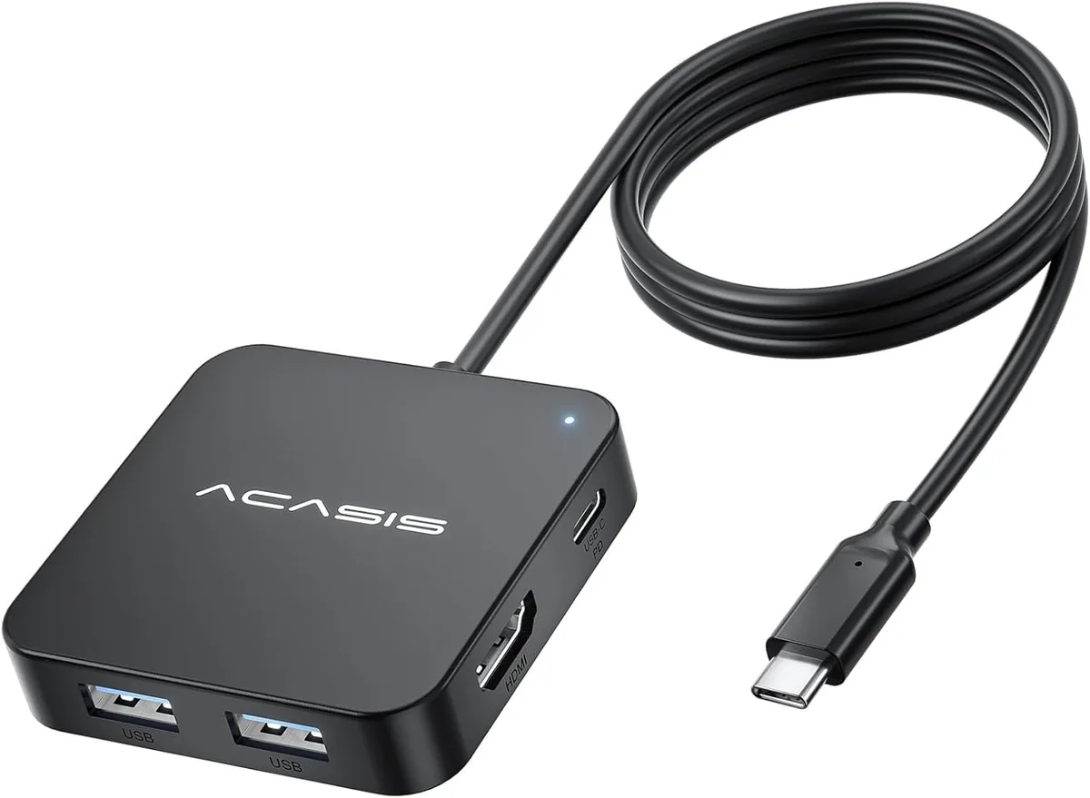 MCHOSE MCHOSE USB C Hub 4FT 10Gbps 4K 60Hz HDMI 100W PD 3 USB A3.1 1 USB-C 3.1 — product photo