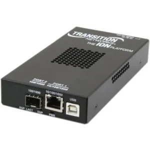 Transition Networks Transition Networks S3220-1040-NA SFP transceiver 1 x USB 1 x RJ-45 328 ft 10/100/1000Base-T — product photo