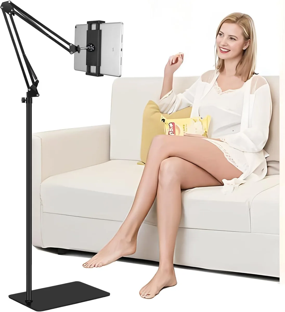 MCHOSE MCHOSE Tablet Floor Stand 6LB Base 13 x 8.3 inch 360° Arm — product photo