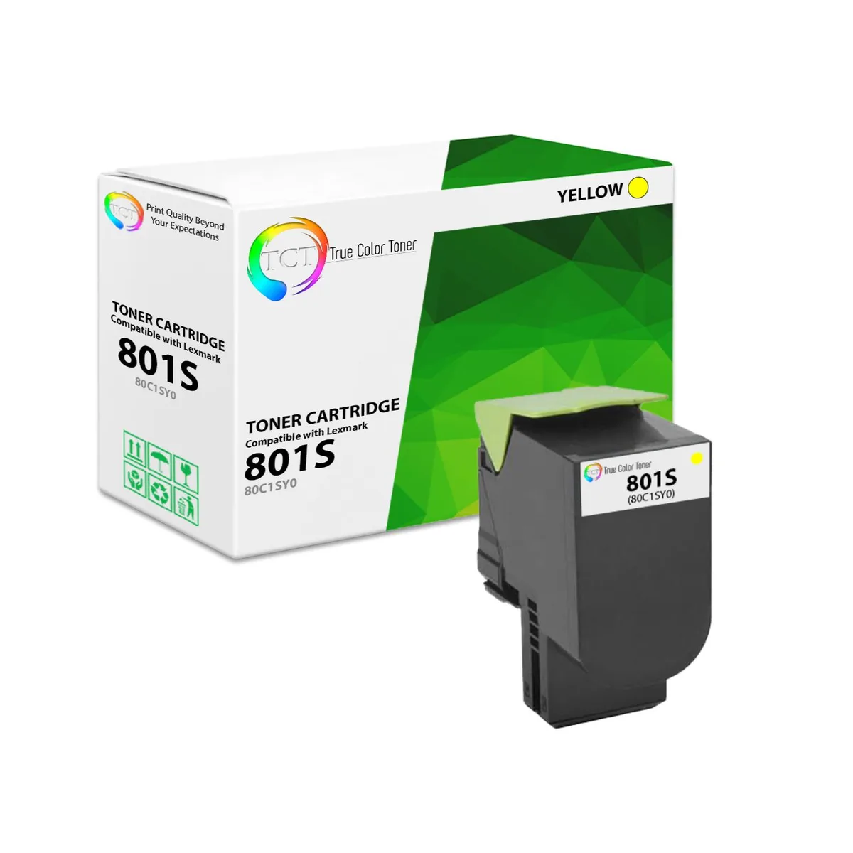 TCT TCT 80C1SY0 Yellow Toner Cartridge 2000 Pages — product photo