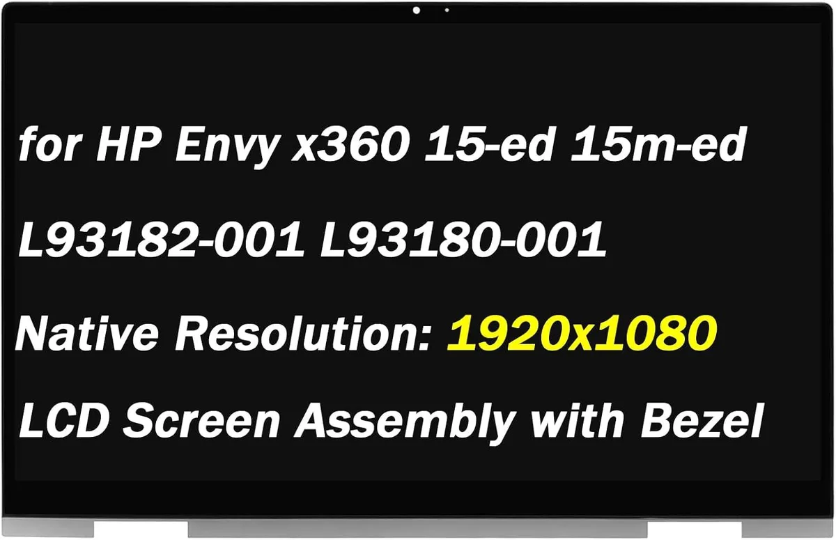 NUOLAISUN NUOLAISUN 15.6" 1920x1080 30 Pin Touch Screen Assembly with Bezel for HP Envy x360 15-ed0047nr — product photo