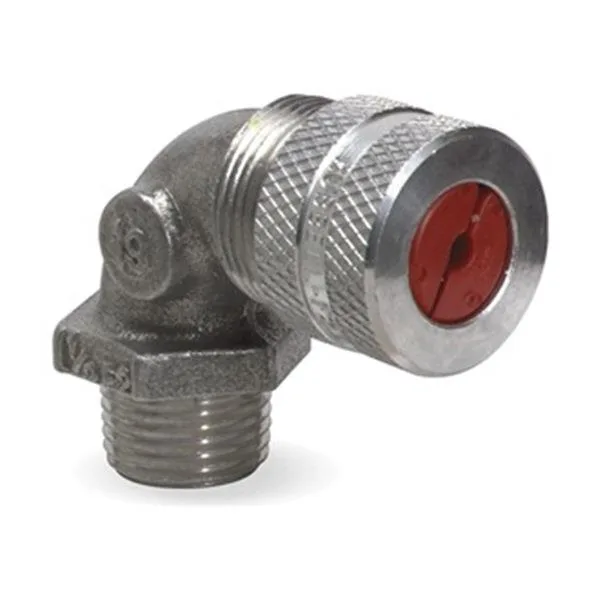 Hubbell Incorporated Hubbell Incorporated NHC1041 90° Liquid Tight Connector Aluminum Yellow — product photo
