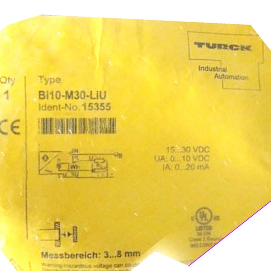 Turck Turck BI10-M30-LIU 15355 inductive sensor M30×1.5 15–30 VDC 0–10 V 0–20 mA 212 g — product photo