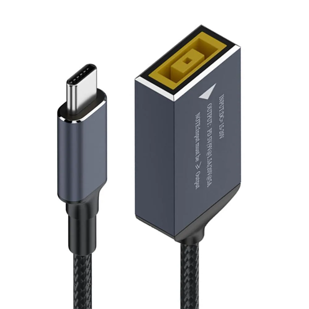 Fervit Fervit USB-C to rectangular jack cable 18 cm 100W — product photo