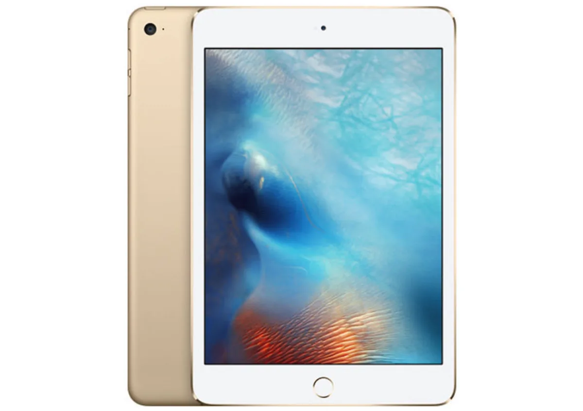 Gold iPad Mini 4 tablet 7.9 inch Retina display 128GB storage