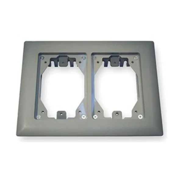 Hubbell Incorporated Hubbell Incorporated PFBRFGY2 Floor Box Carpet Flange 2-Gang Gray — product photo
