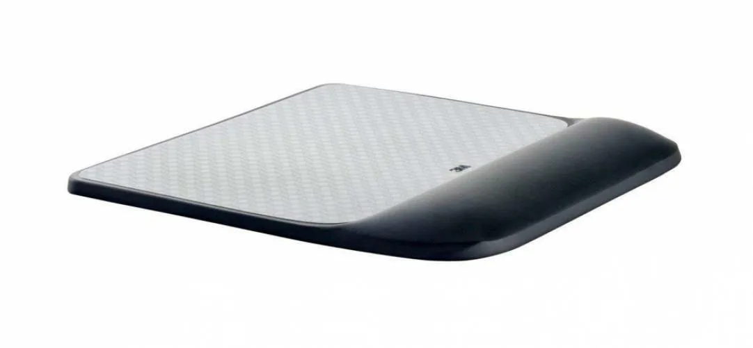 3M 3M Precise MW85B Mouse Pad Gel Wrist Rest Interlace 8.4" x 8.8 — product photo