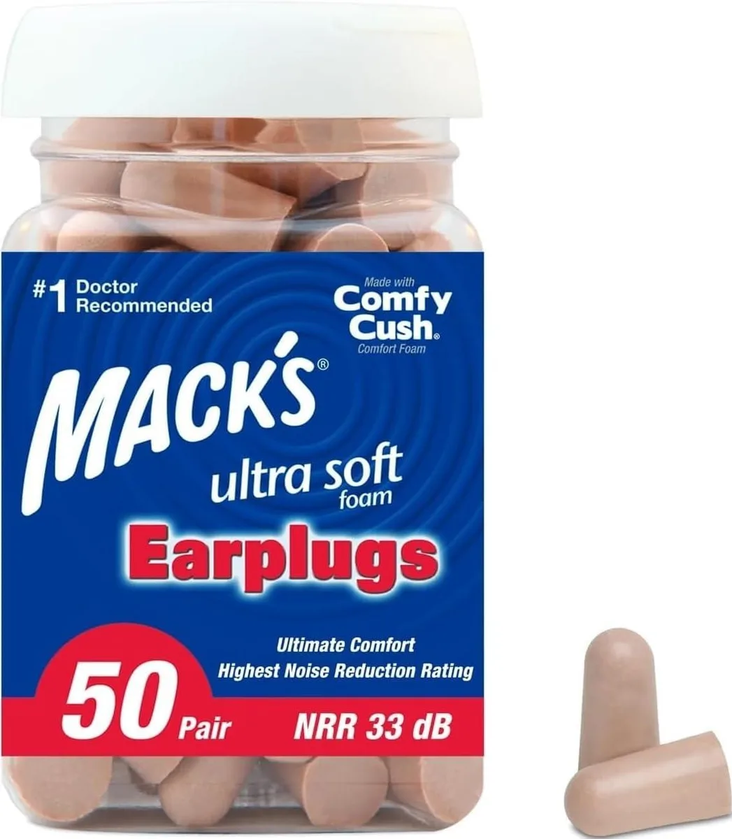  Mack's Ultra Foam Earplugs 50 Pair 33dB NRR Model 9250 — product photo