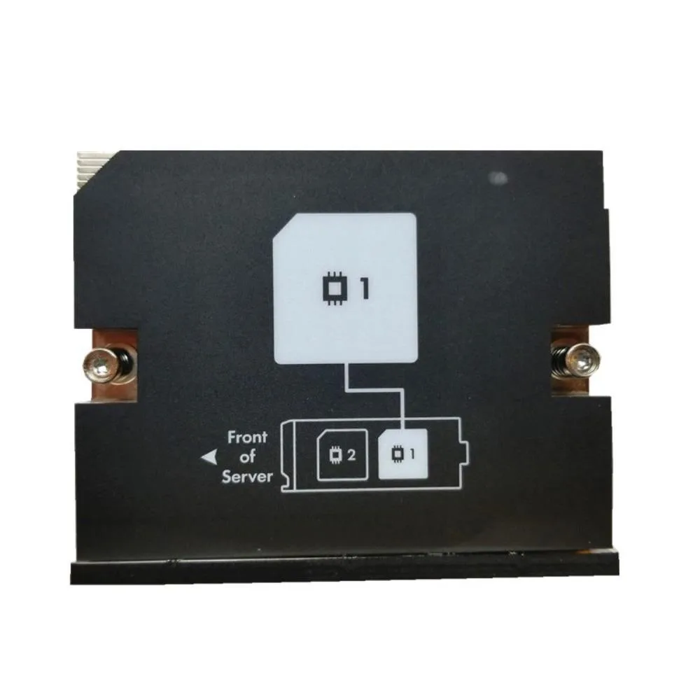 Small metal heatsink with mounting holes and fins