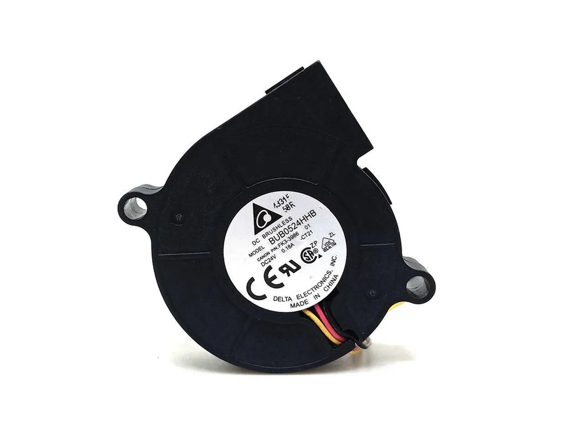 Small black blower fan with turbine impeller for 3D printer cooling