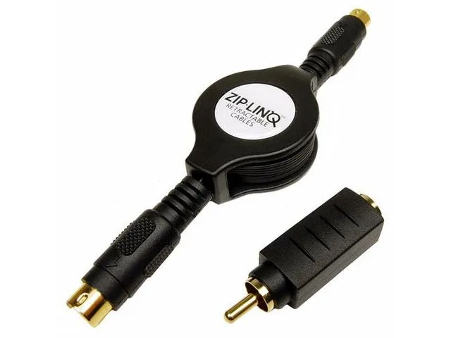 Cables Unlimited Cables Unlimited retractable S-Video cable kit 48in 2-pack — product photo