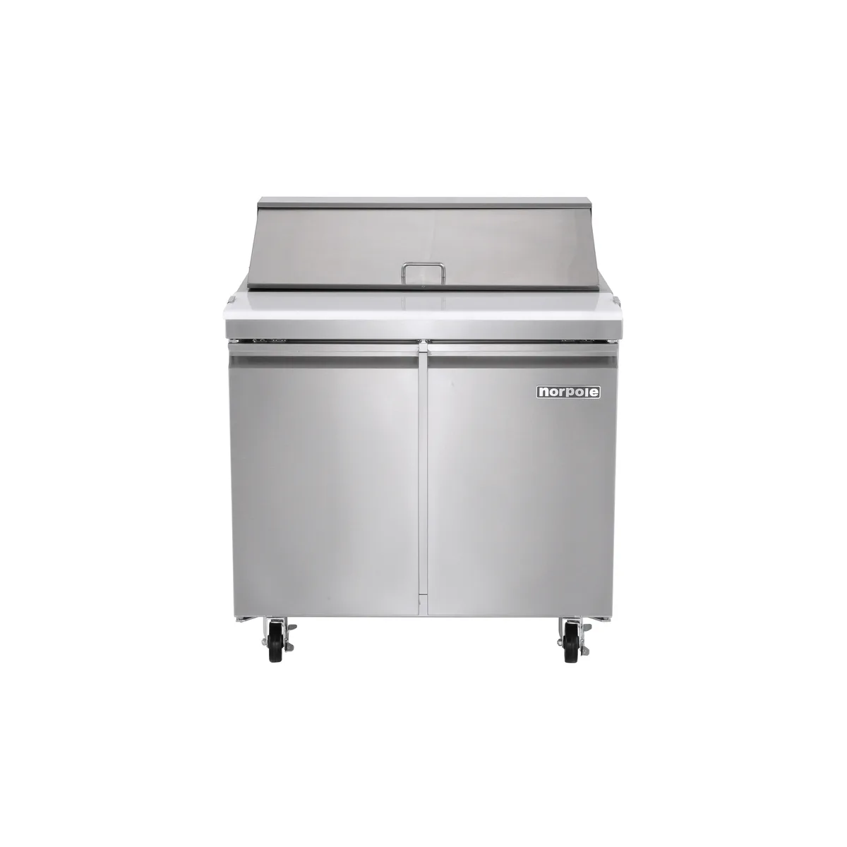Magic Chef Magic Chef 7.6 cu. ft. Sandwich/Salad Prep Table Refrigerator Stainless Steel — product photo
