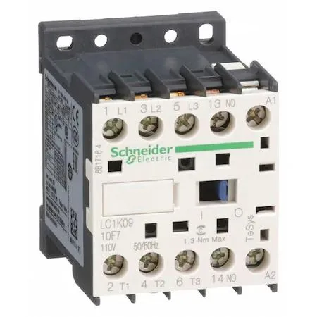 Schneider Electric Schneider Electric LC1K0910F7 Miniature Magnetic Contactor 1NO 110V AC 3P — product photo