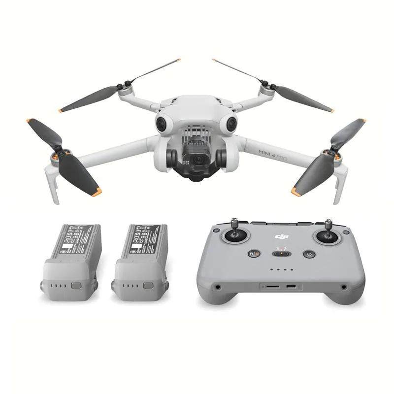 DJI DJI Mini 4 Pro drone, screen remote, 3 batteries — product photo