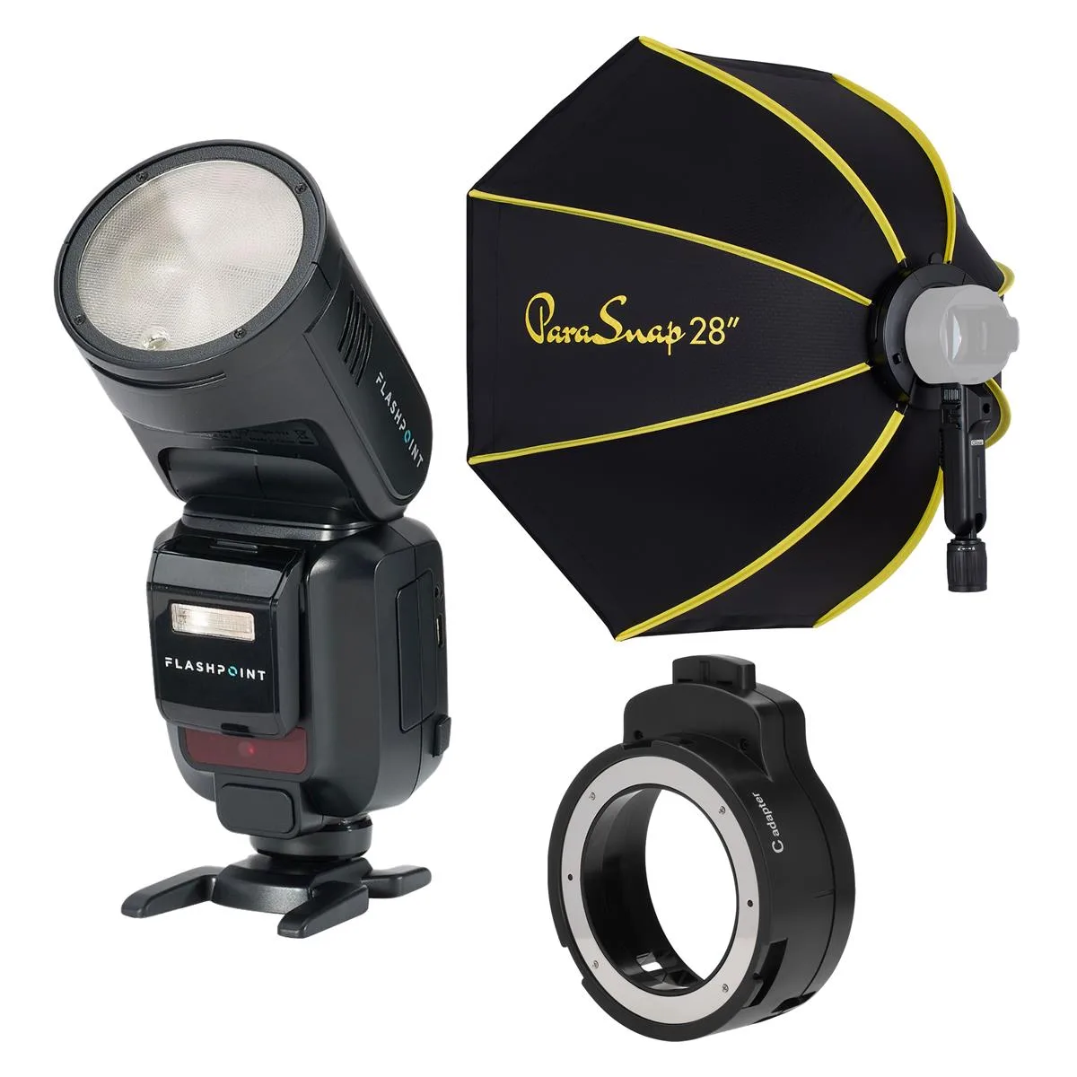 Flashpoint Brand Flashpoint X100 TTL R2 100Ws Round Head Flash Kit Fuji 28 ParaSnap — product photo