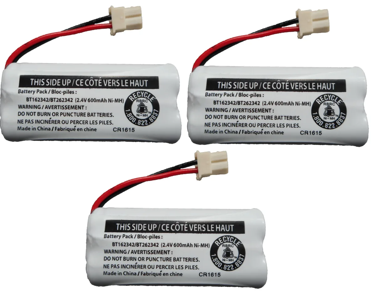 AT&amp;T AT&amp;T Replacement Battery 2.4V 600mAh NiMH AAA×2 3-Pack — product photo
