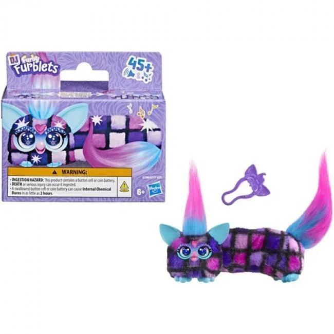 Furby Furby G17805X00 Dis-Co-Dazz Stretchy Mini Electronic Stuffed Toy — product photo
