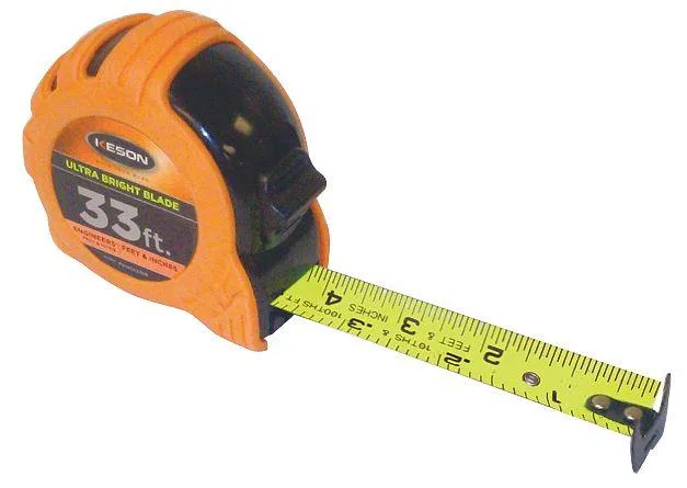Keson Industries Keson Tape Measure 33 ft Orange PG181033UB — product photo