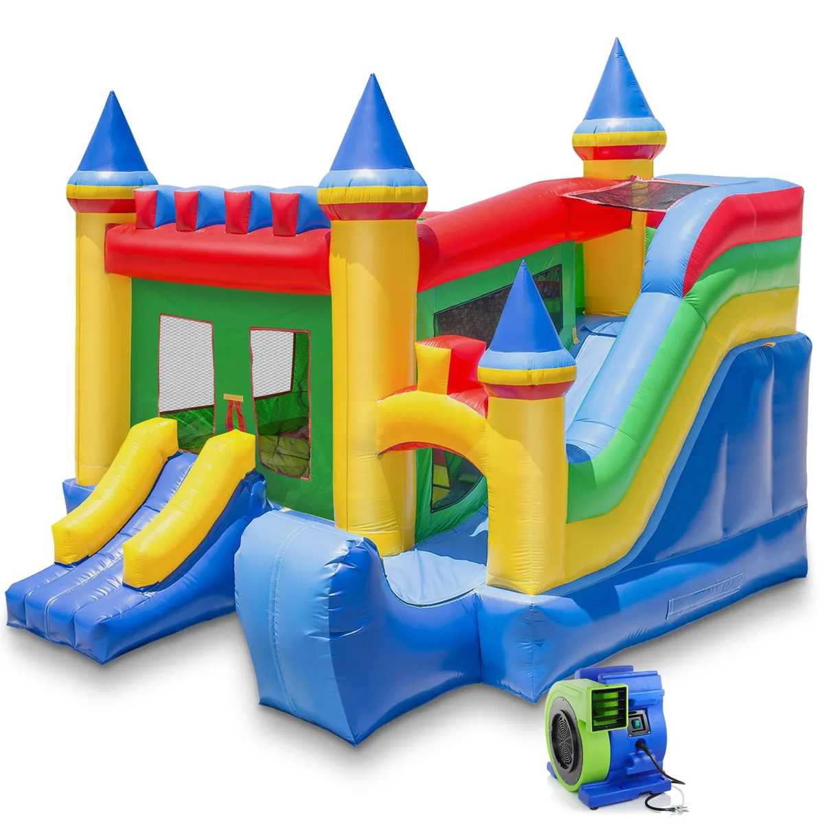 Cloud Nine Cloud Nine Commercial Grade Castle Bounce House with Slide and Blower 16' x 17' 100% PVC — product photo