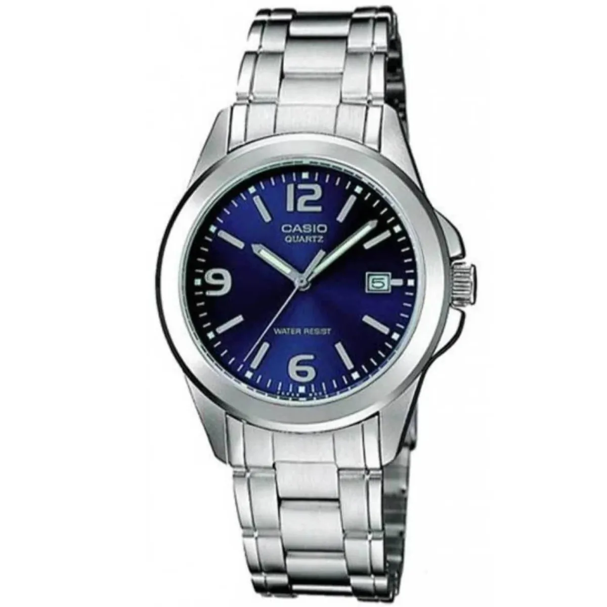 CASIO CASIO LTP-1215A-2A stainless steel analog watch blue dial — product photo