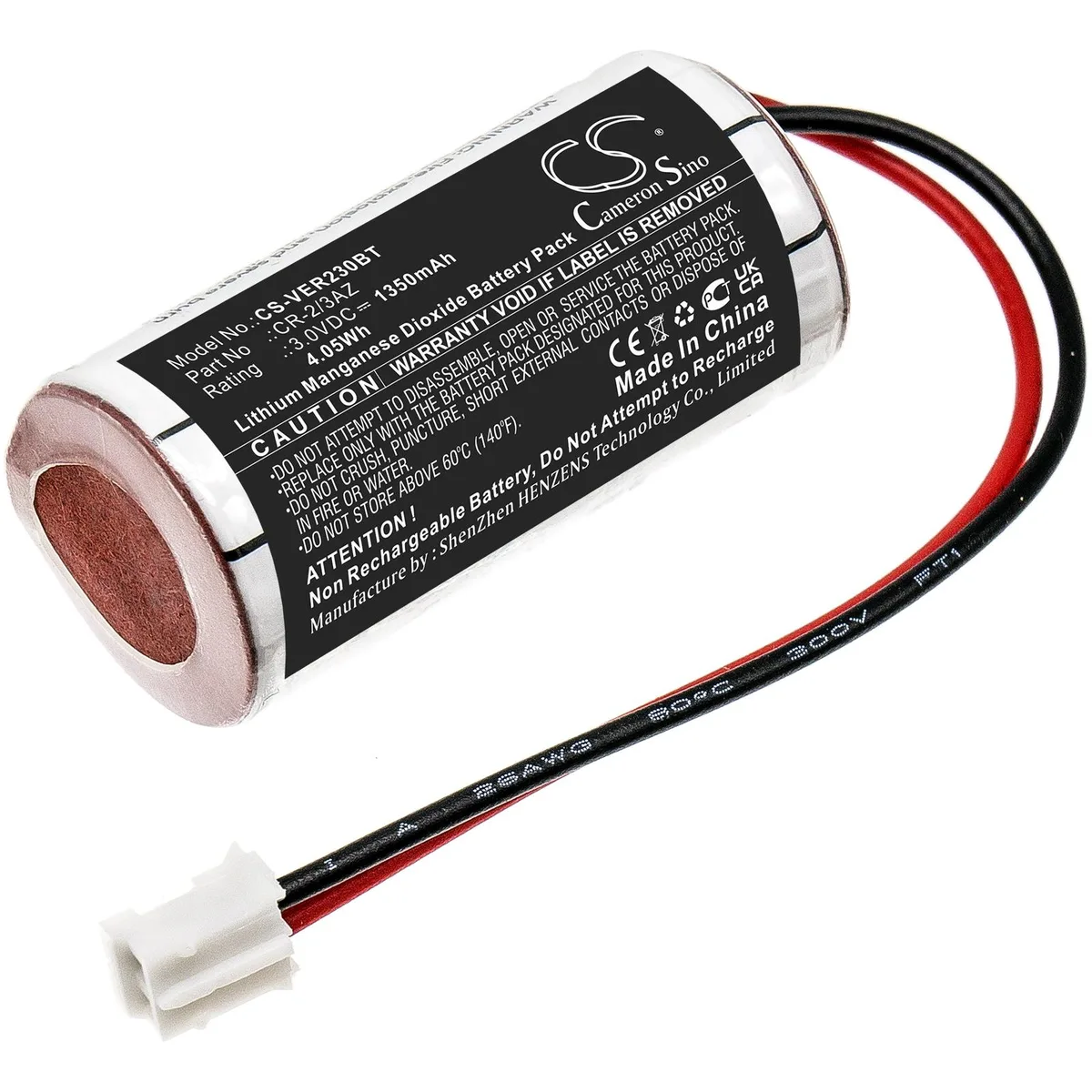Cameron & Co Cameron & Co DS-CS-VER230BT surveillance accessory 3.0V 1.35Ah Li-MnO2 black — product photo