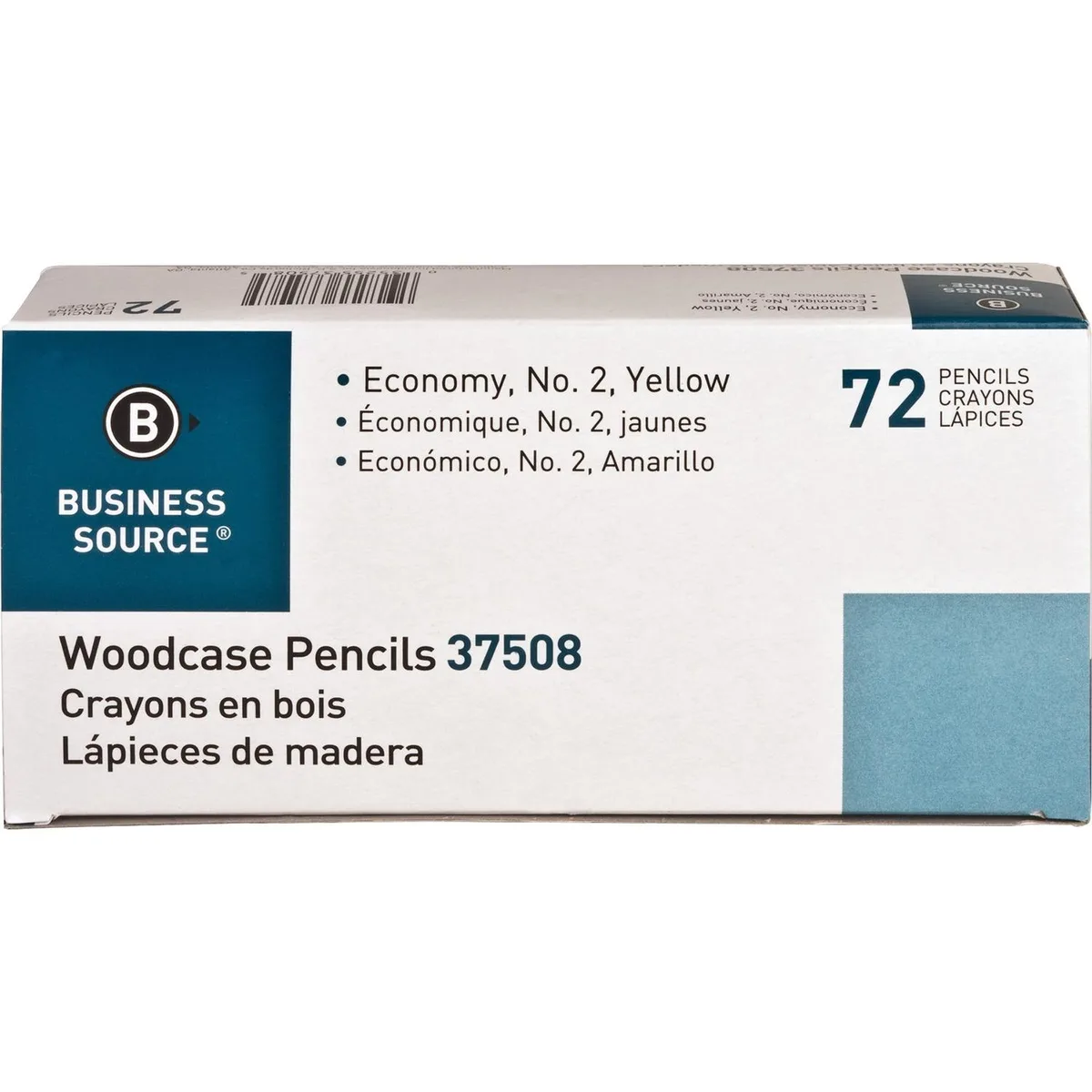 Business Source Business Source 37508 No. 2 Woodcase Pencils 72/Box Yellow — product photo