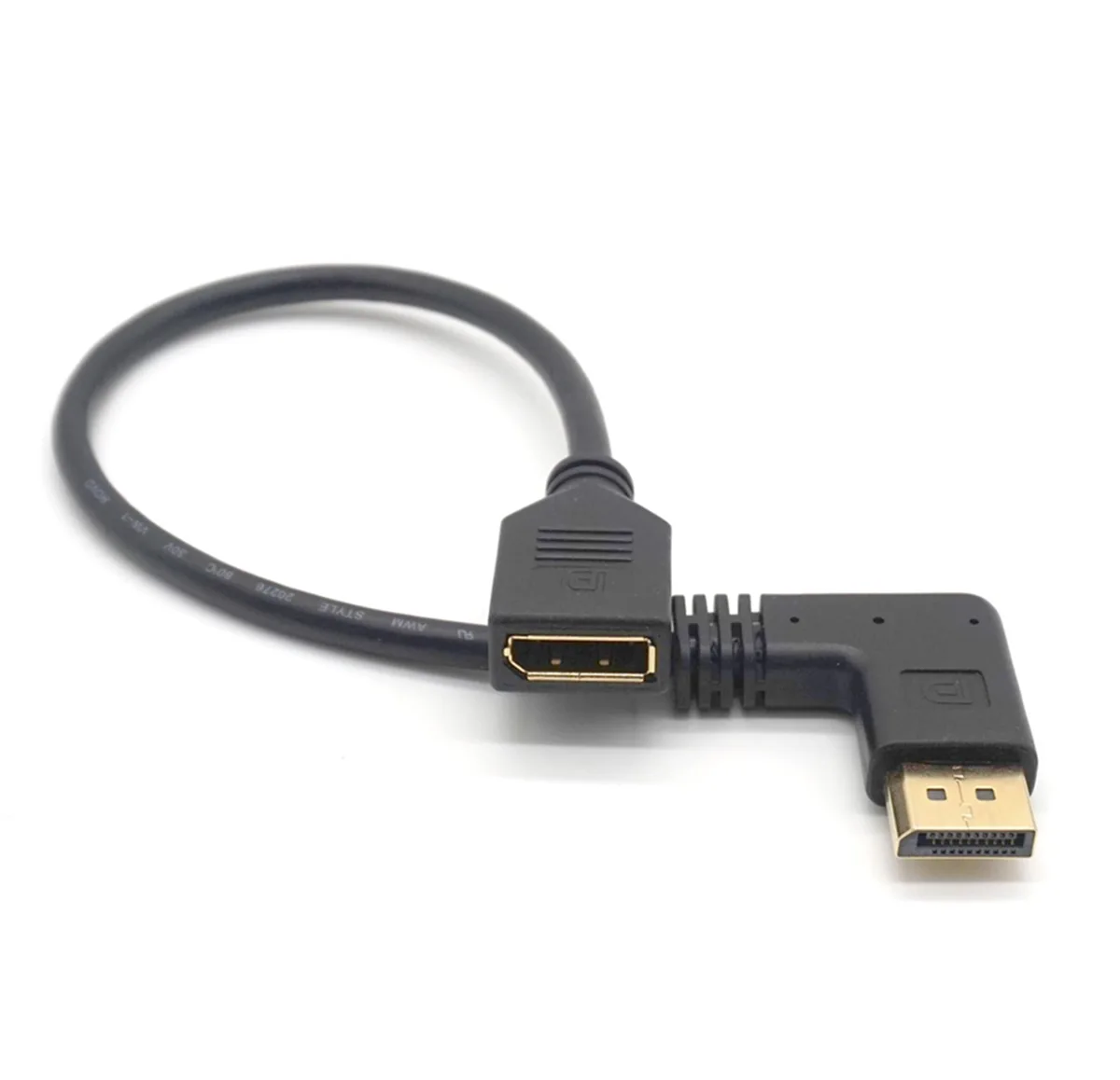 weastlinks weastlinks DisplayPort Extension Cable Male to Female 90° Angle 25cm 4K@60Hz — product photo