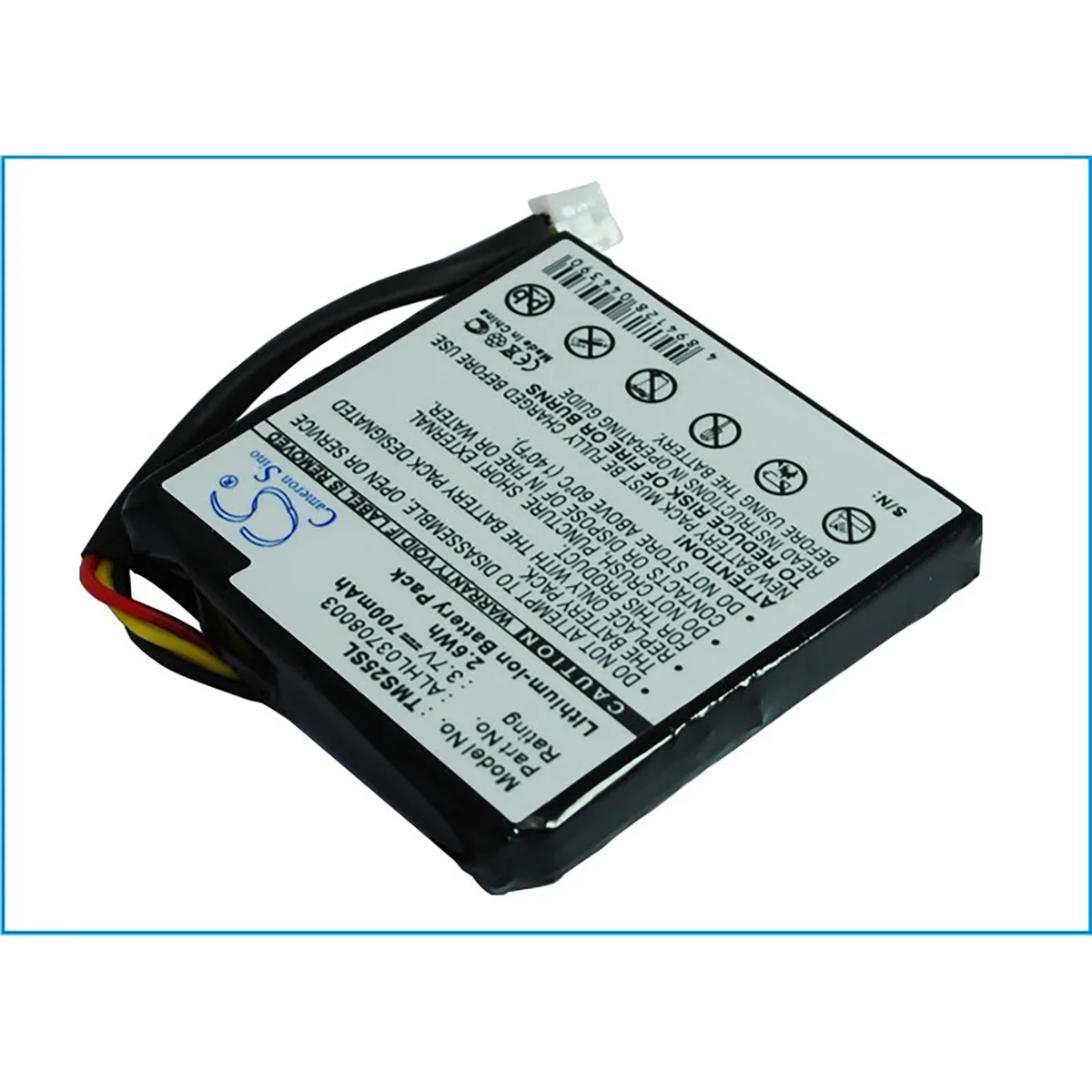 Cameron &amp; Co Cameron &amp; Co DS-CS-TMS25SL GPS Accessory 3.7V 700mAh Li-ion Black — product photo