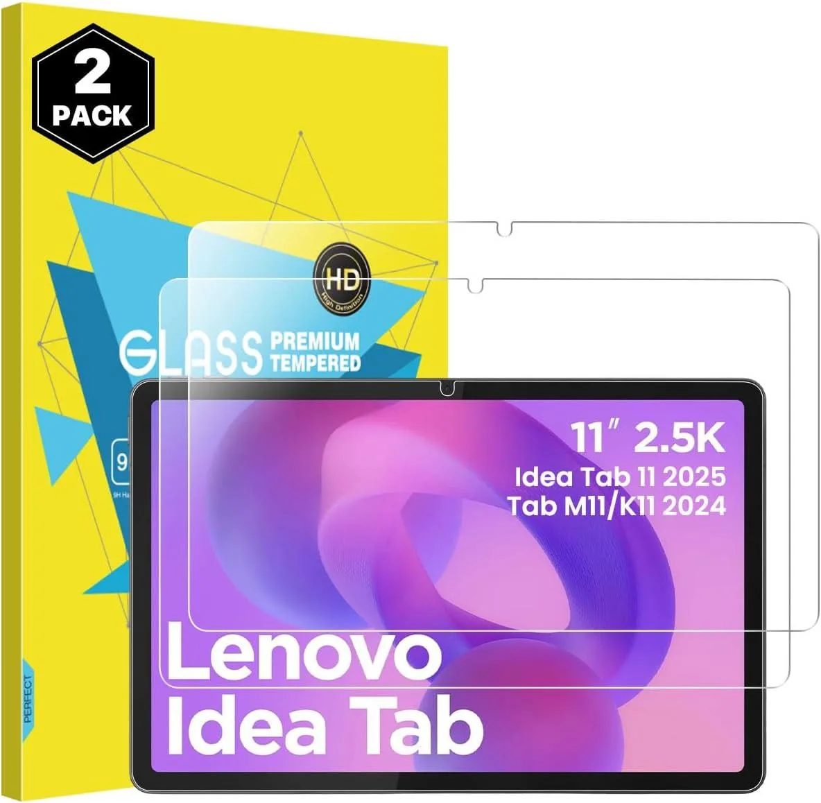 Leelbox Leelbox Screen Protector 2 Pack for Lenovo Idea Tab 11 2025/Tab M11/K11 — product photo
