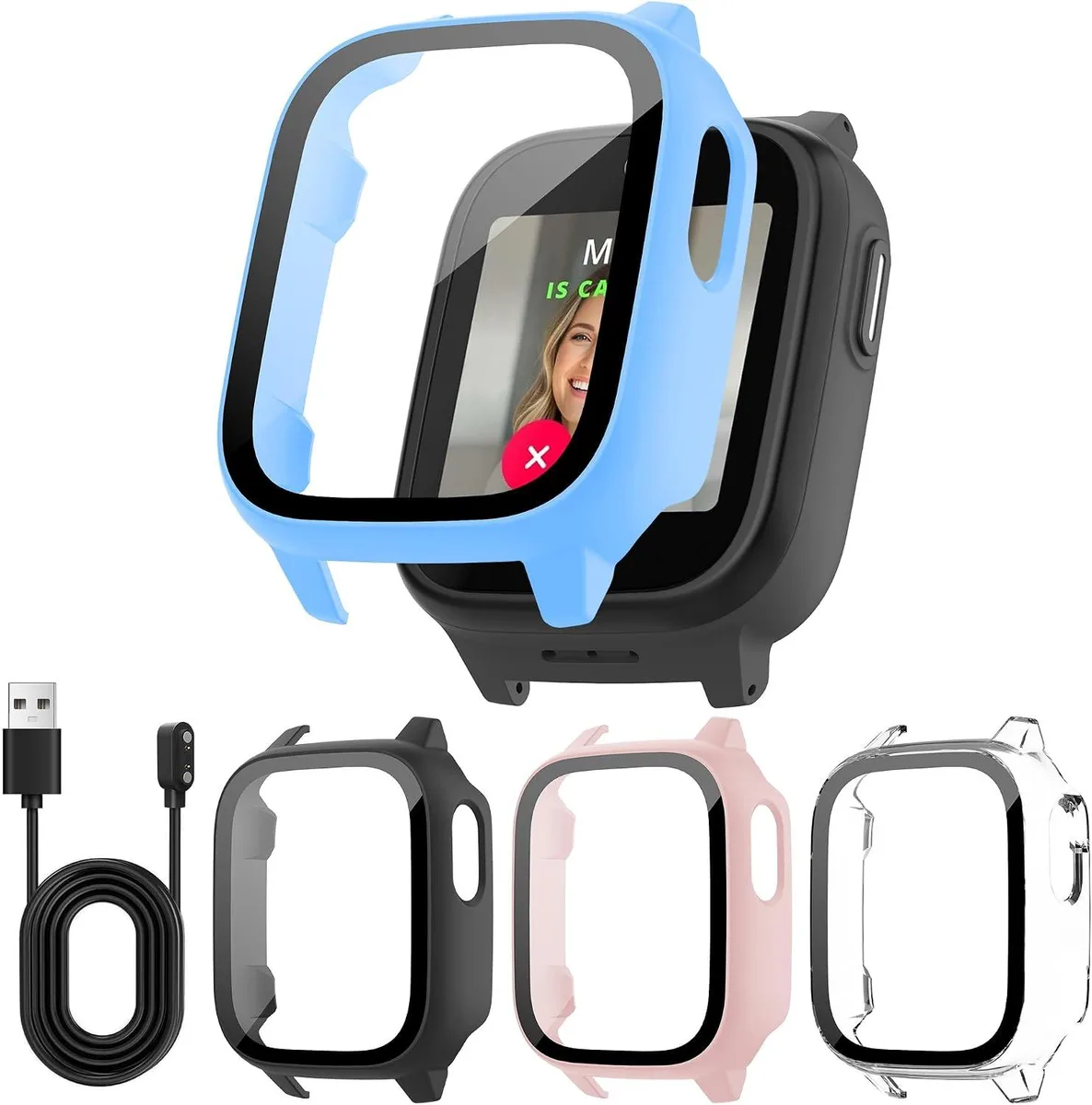 ETEIZU ETEIZU 4-Pack Case for Cosmo JrTrack 5 Kids Smart Watch — product photo