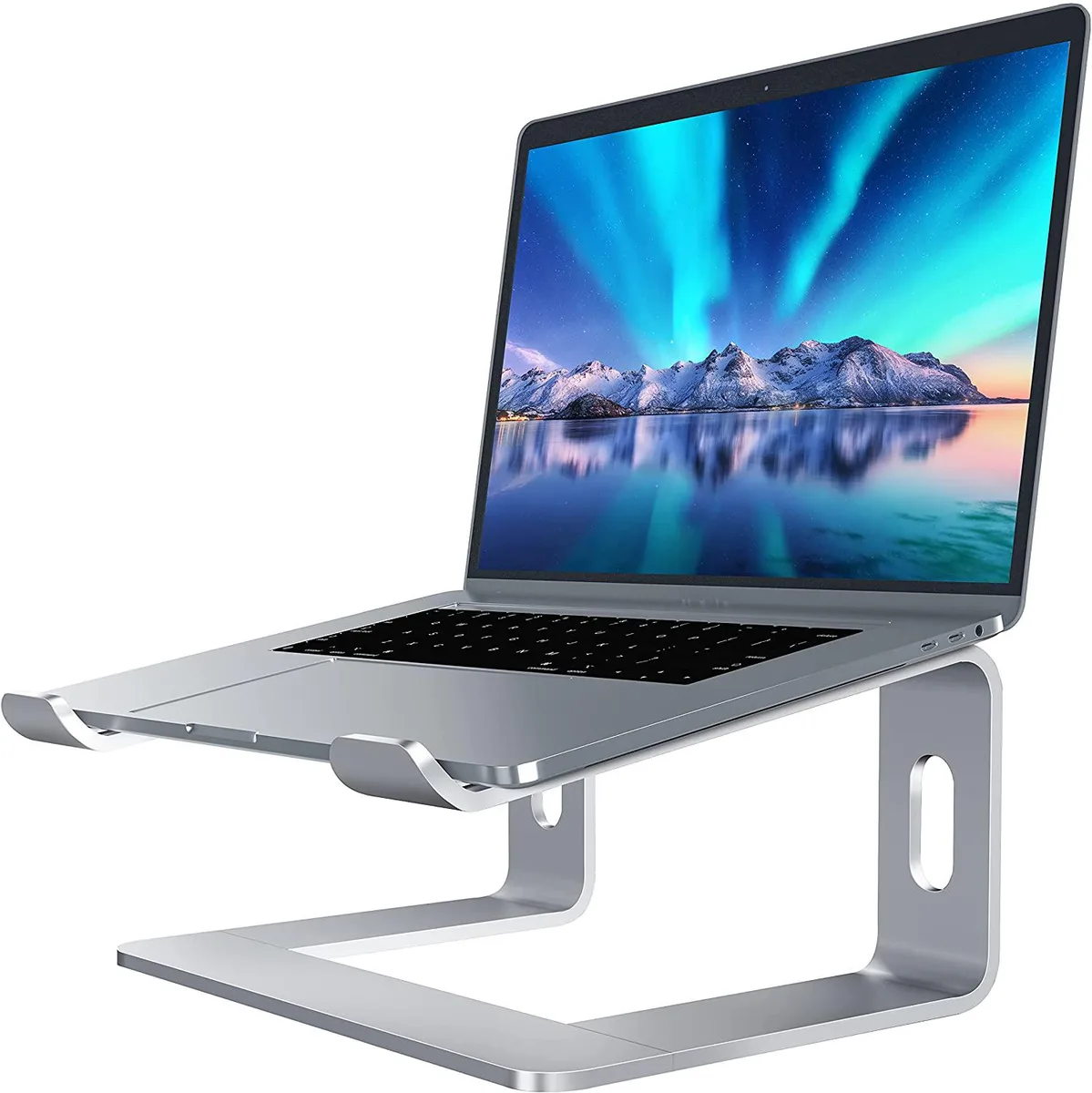 Mickey Technology Mickey Technology Aluminum Laptop Stand Silver 10-15.6in — product photo