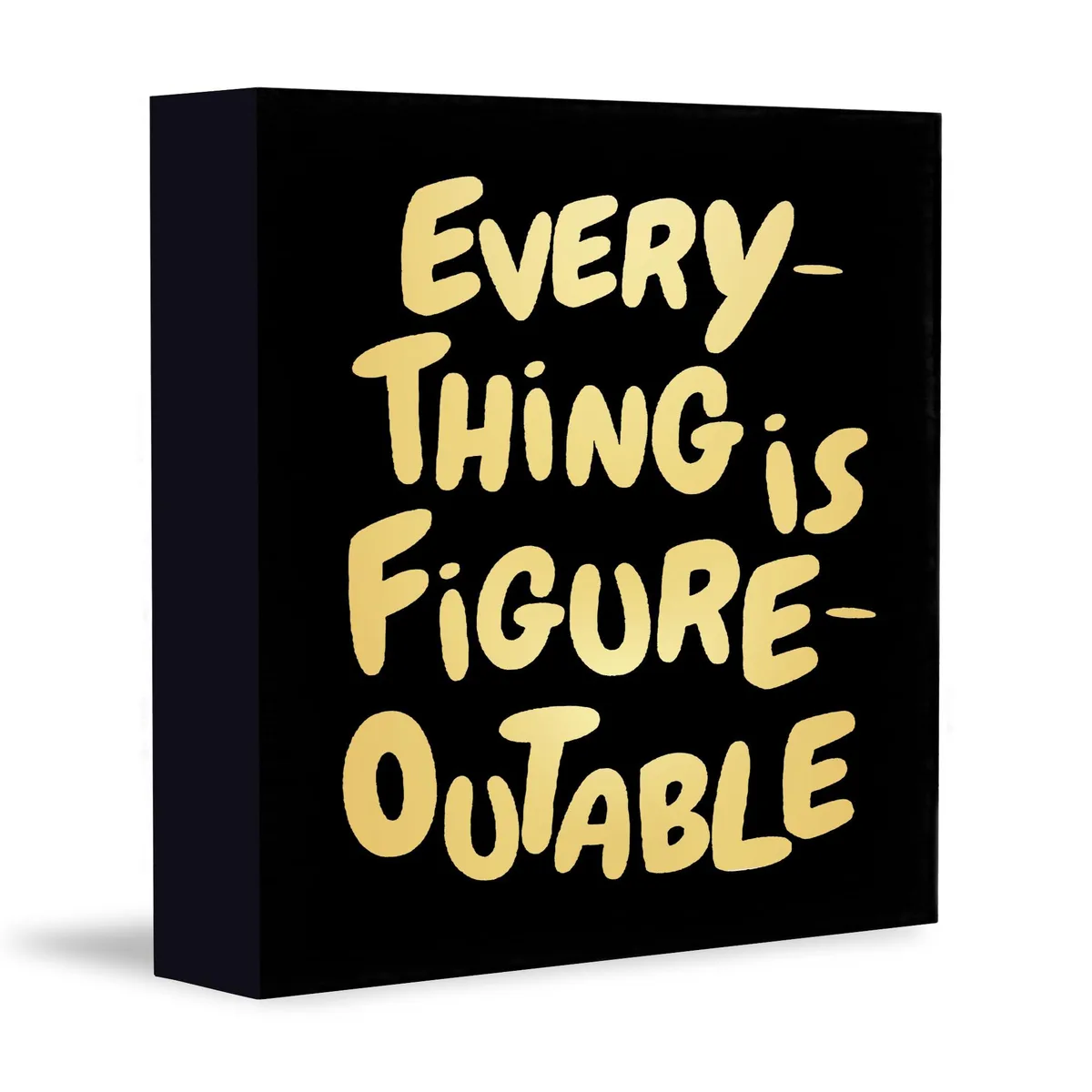  Inspirational Wooden Box Sign 5 x 5 inches — product photo