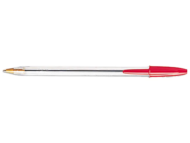 BIC BIC MS11RD Cristal Ballpoint Pen Red Medium Dozen — product photo