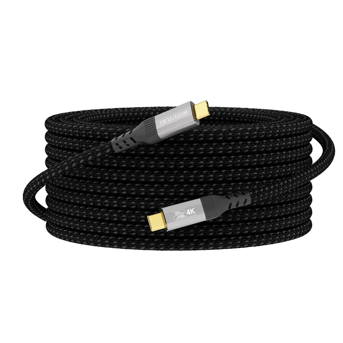  HOTUTUKI USB Type C to USB Type C cable 16.5FT 20Gbps 100W — product photo