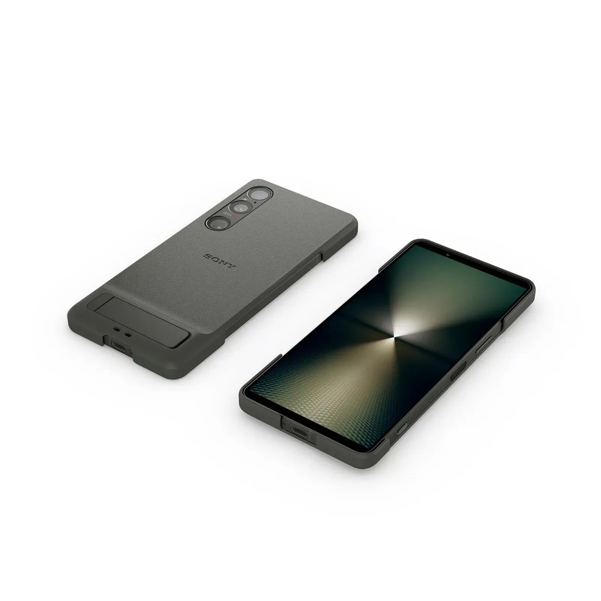 Sony Sony Xperia 1 VI Cover Case Stand Khaki Green XQZ-CBEC — product photo