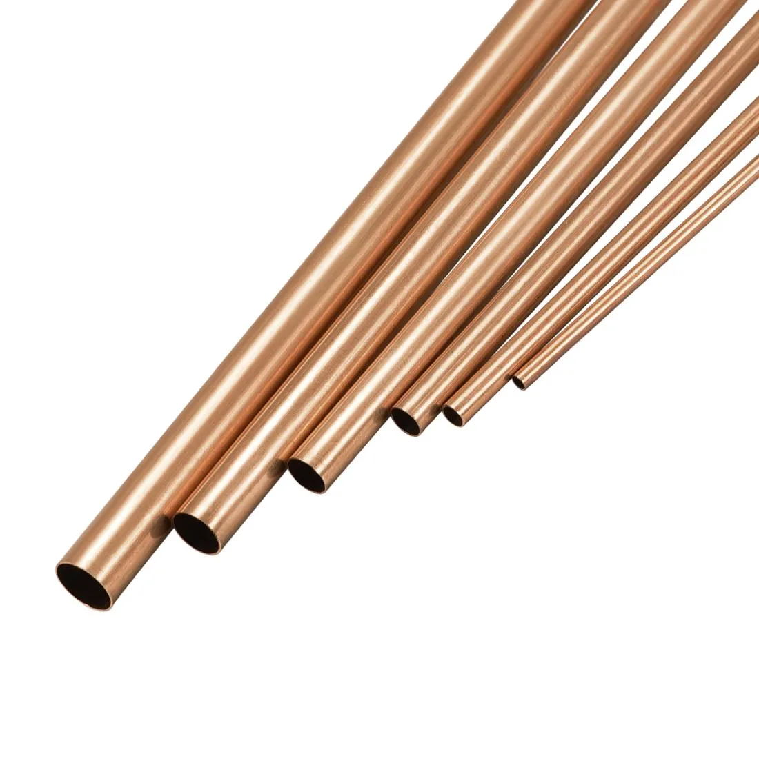 Unique-Bargains Unique-Bargains Copper Pipe Assortment 2-7mm OD 0.2mm Wall 300mm Pack of 6 — product photo