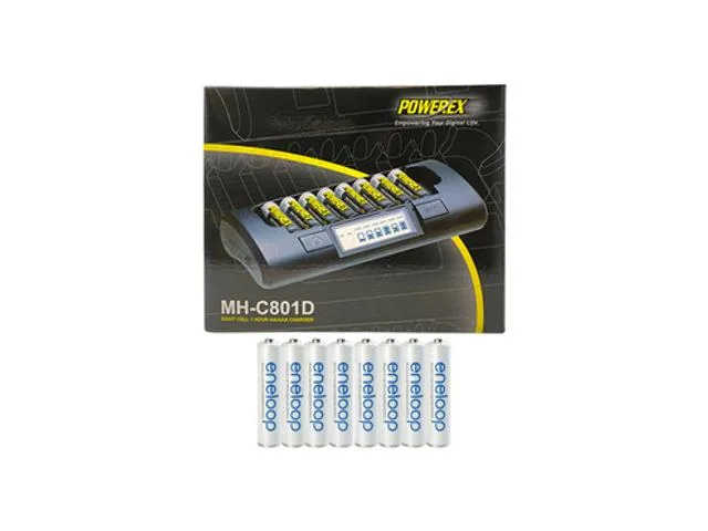 Panasonic Panasonic MH-C801D 8-cell charger with 8 AAA NiMH standard batteries 800 mAh — product photo
