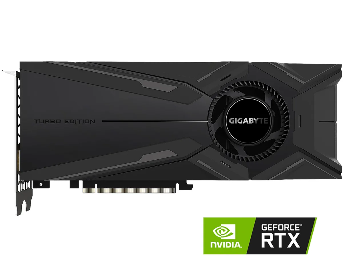 GIGABYTE GIGABYTE GV-N208TTURBOOC-11GC GeForce RTX 2080 Ti 11GB graphics card — product photo