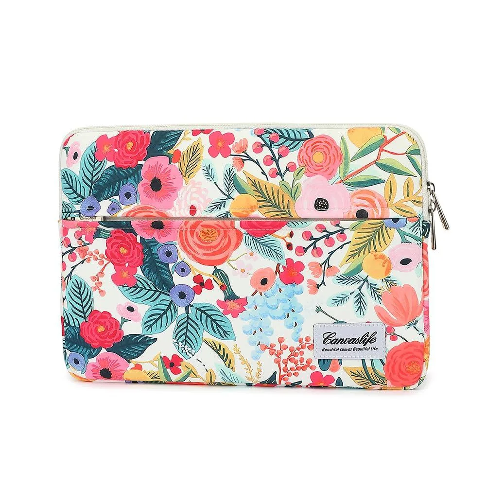  canvaslife Garden Rose Waterproof Hybrid Laptop Sleeve 14 inch — product photo