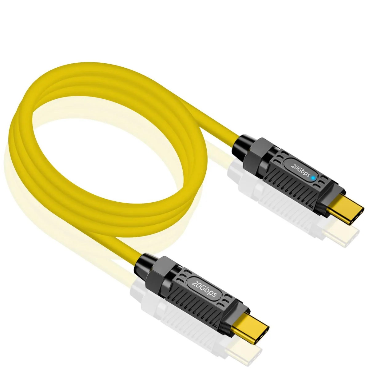 Vszerda Vszerda USB C to USB C Cable 3.3ft 20Gbps 140W Yellow — product photo