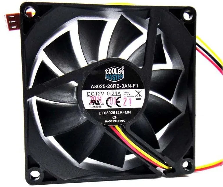OEM Industries OEM Industries 80mm Fan A8025-26RB-3AN-F1 12V .24A 3-Pin — product photo
