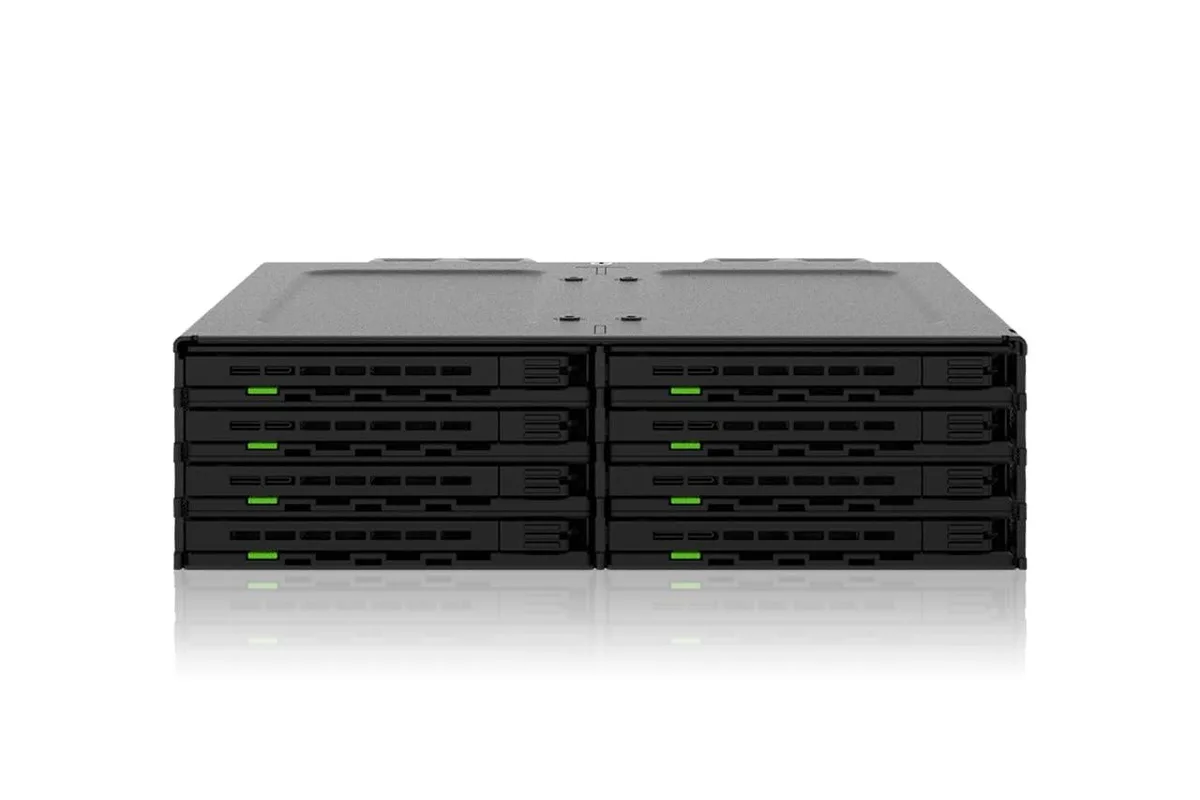 LORDWORLD LORDWORLD 8 Bay 2.5" SAS/SATA Mobile Rack 5.25" Bay ExpressCage MB038SP-B — product photo