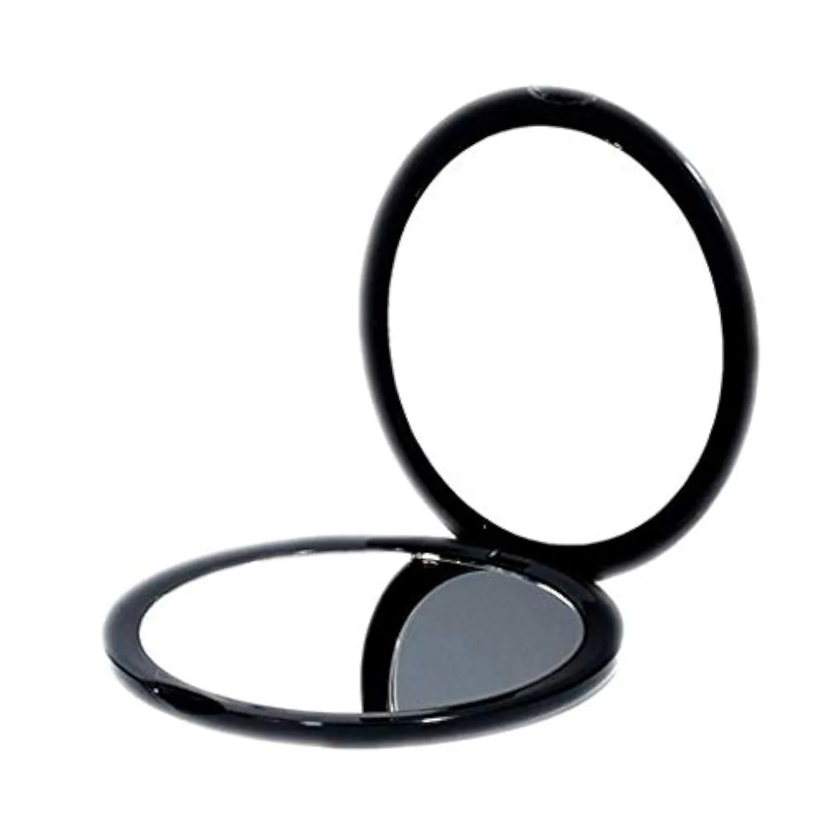 Black ABS round compact mirror 4" diameter .5" thick 10x magnification model 43237